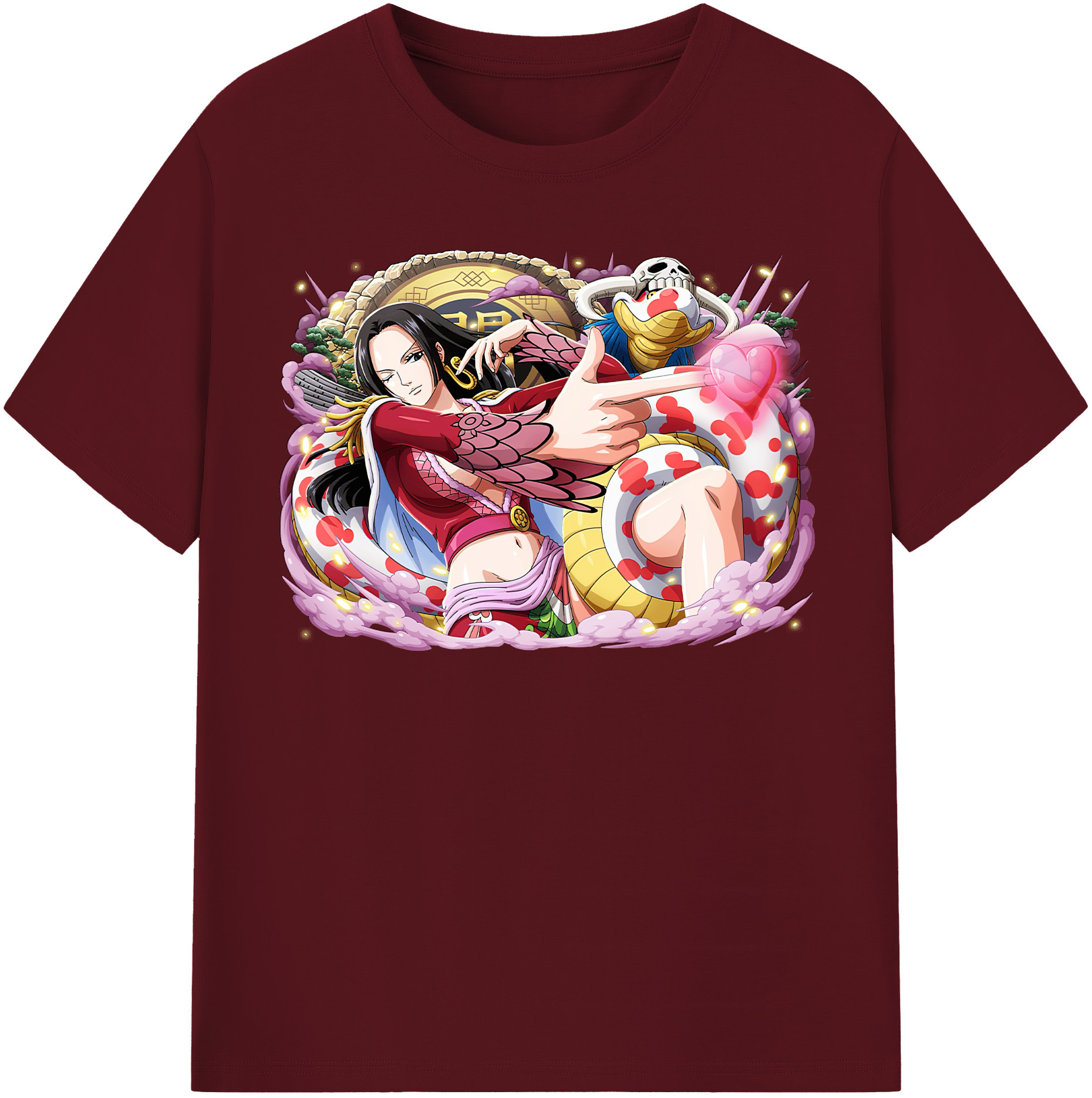 ワンピース ボア・ハンコック ONE PIECE Boa·Hancock 綿100％半袖Tシャツ（フロントプリント）